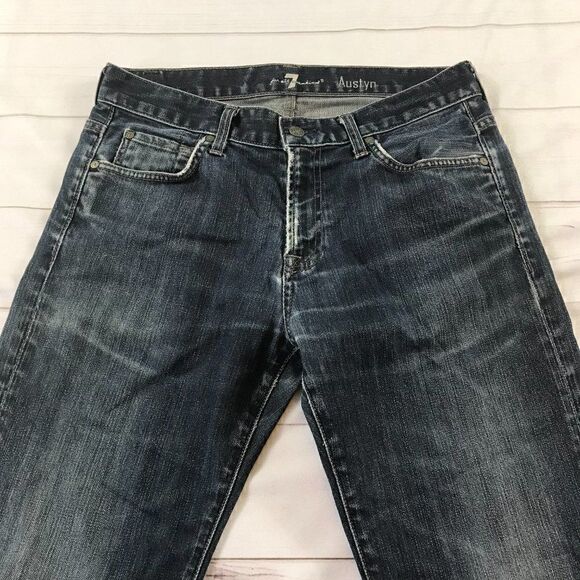 7 For All Mankind Men's Austyn Dark Washed Jeans 32 - Picture 2 of 12